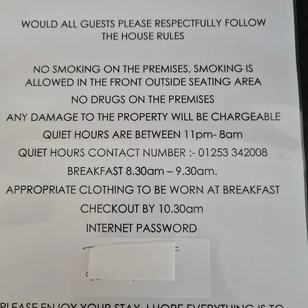 The Last Post Bed & Breakfast Blackpool