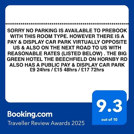 Hornby Villa- 4star B&b-couples & Families Only Blackpool